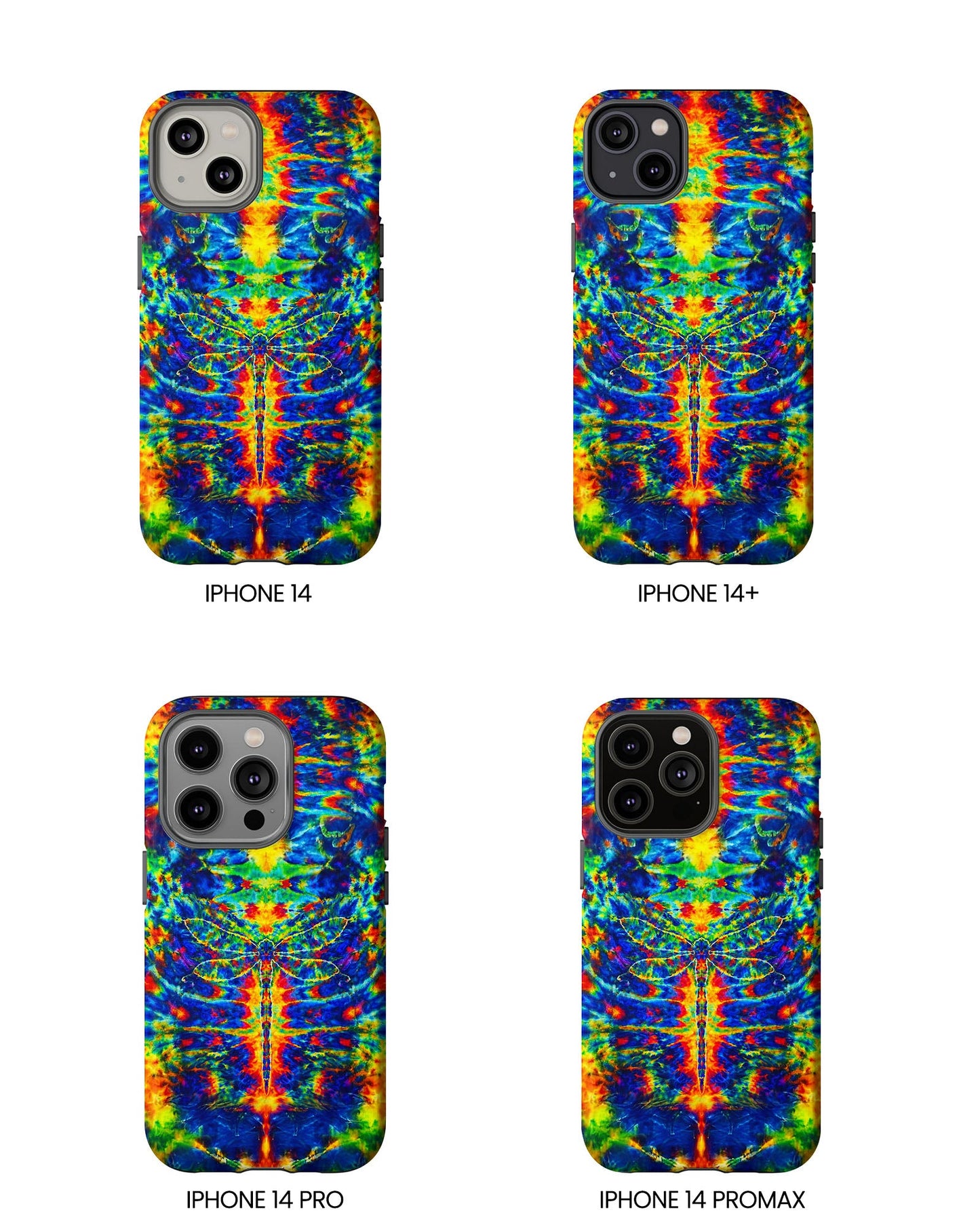 HIPPIE DRAGONFLY COLORFUL SWIRL PHONE CASE - TLNT1105261
