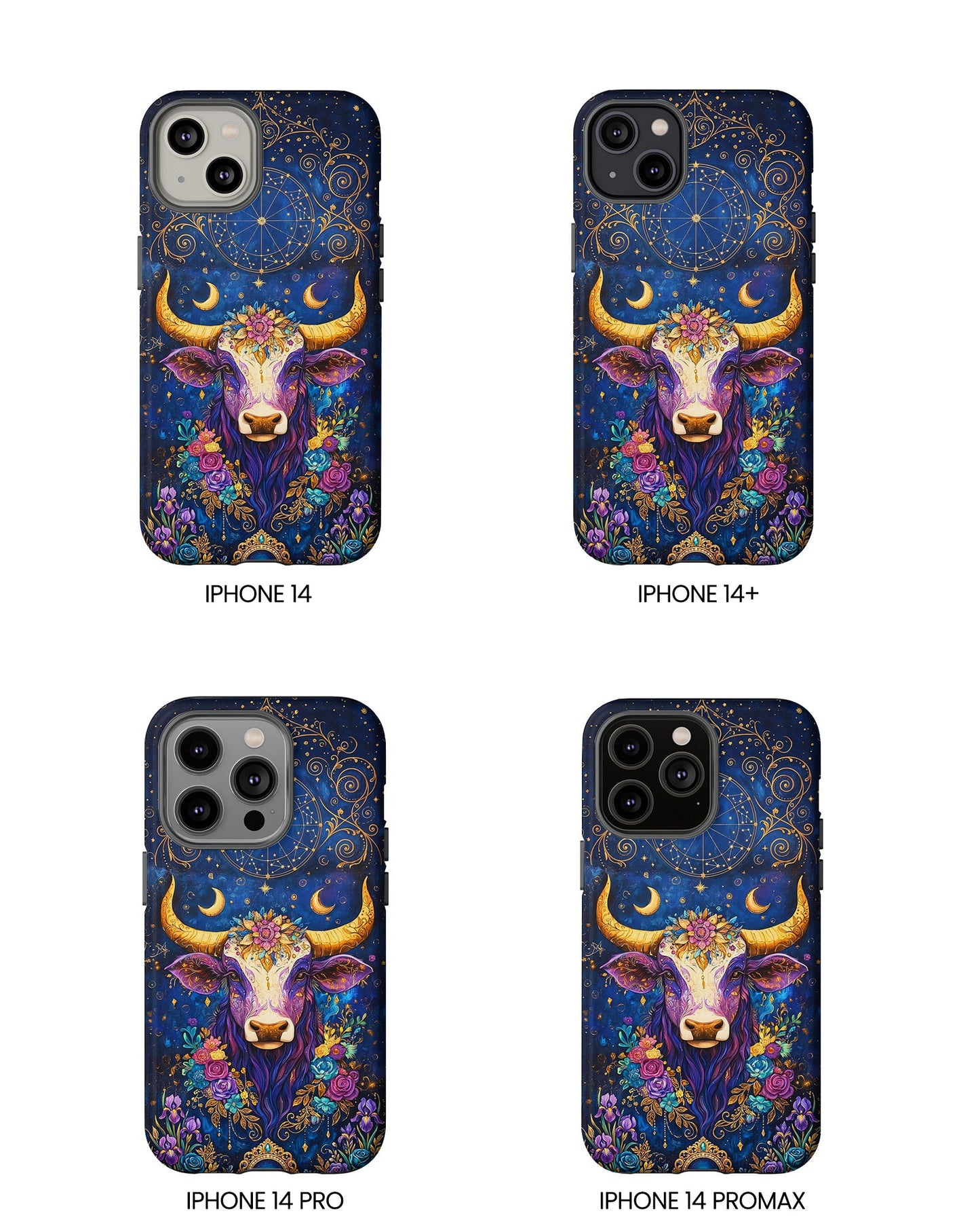 HIPPIE MAGIC COW  PHONE CASE - TLNT2304262