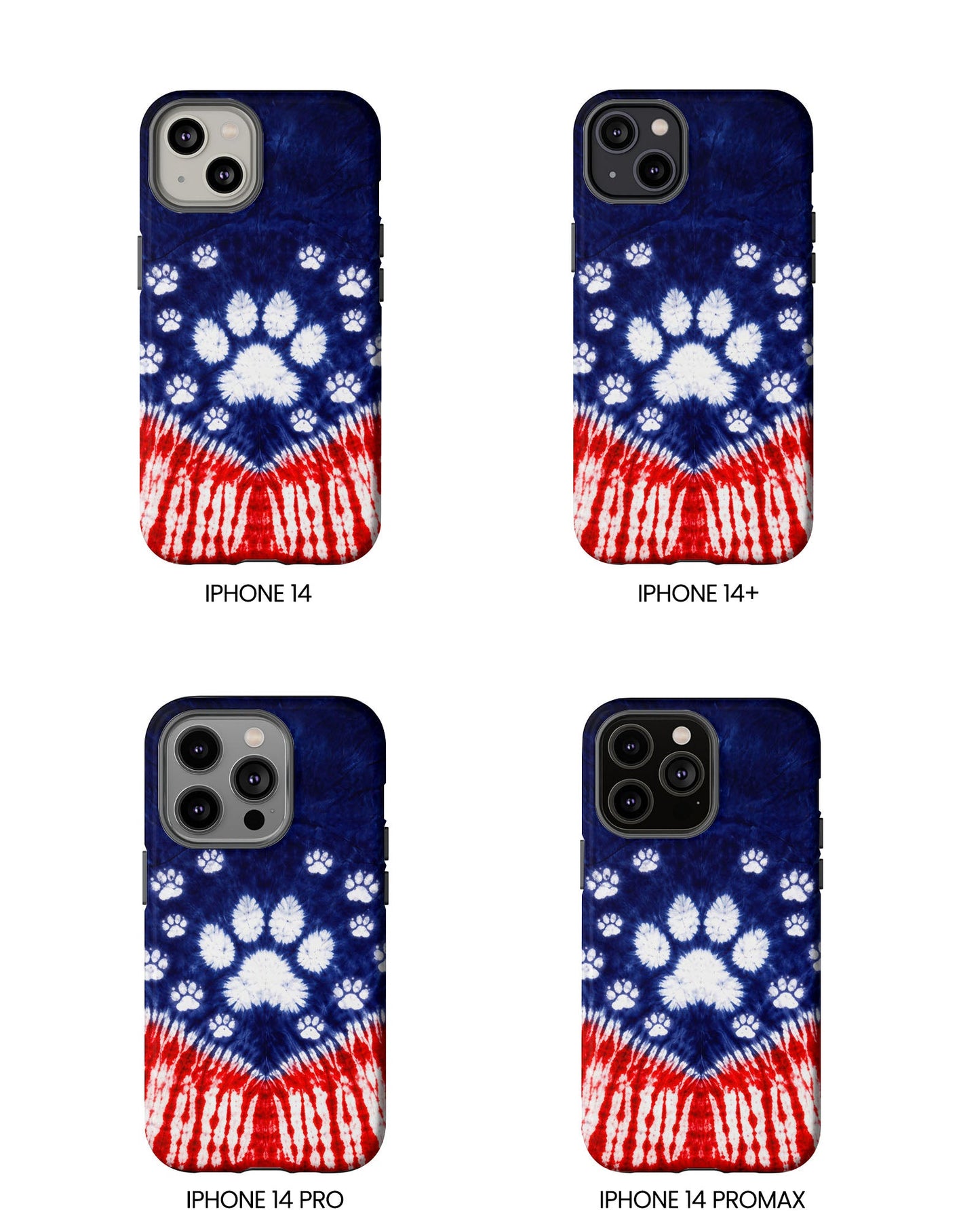 PAW PRINT RED WHITE & BLUE PHONE CASE - TLTW1604262