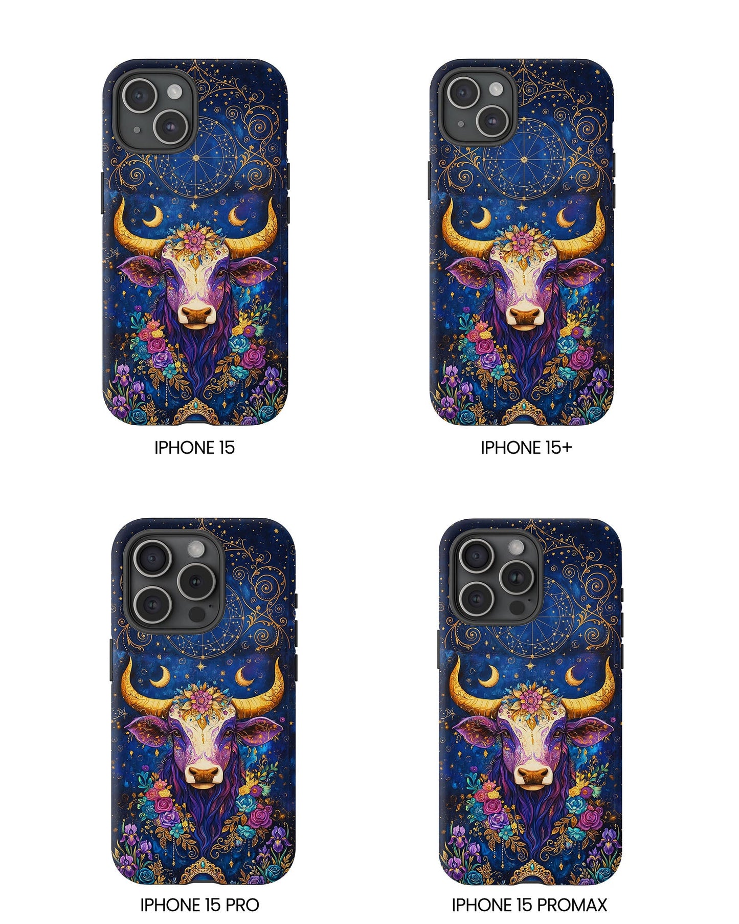 HIPPIE MAGIC COW  PHONE CASE - TLNT2304262