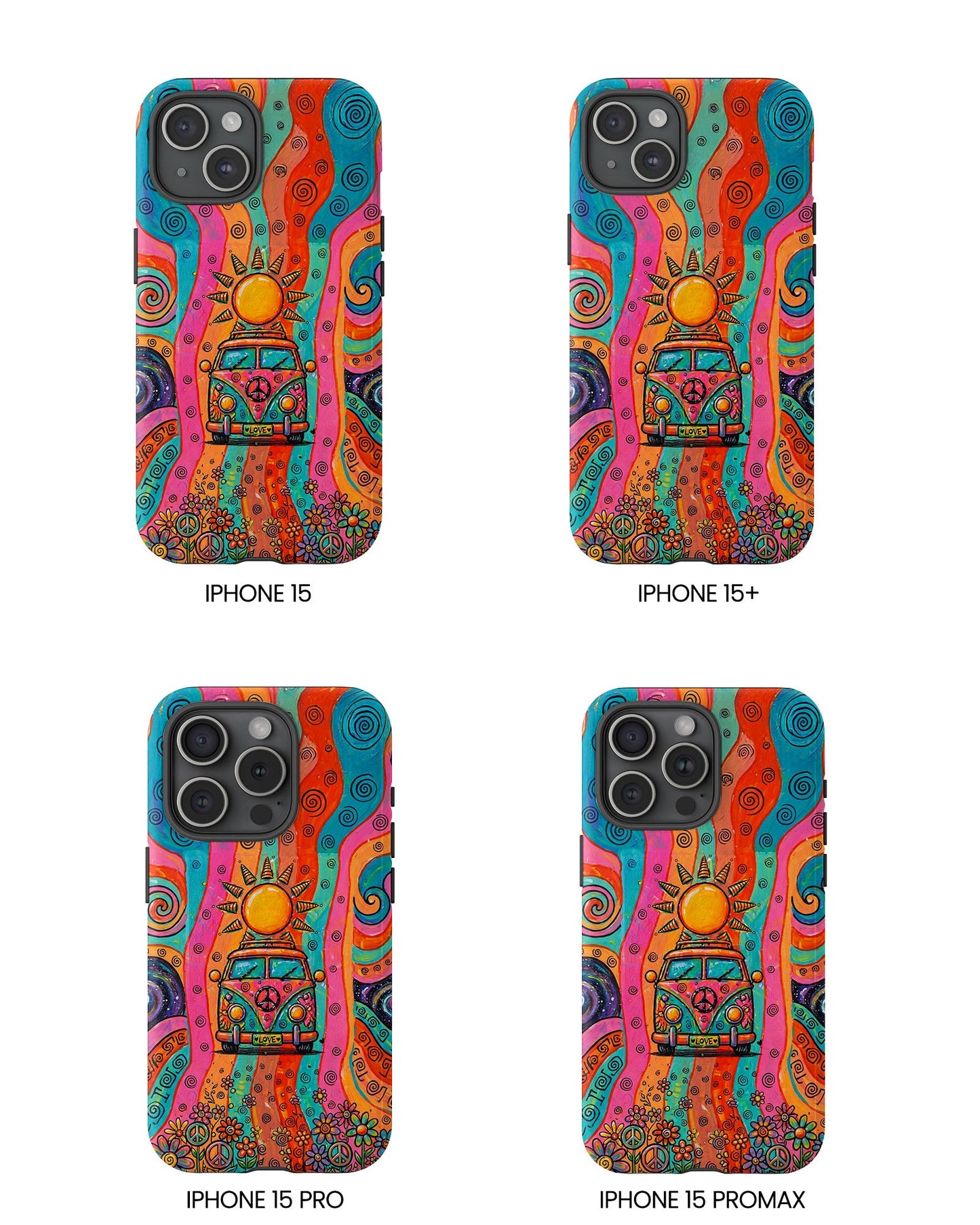 HIPPIE BUS SUN RETRO PHONE CASE  - TLTW2804262