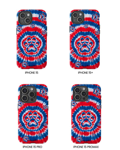 RED WHITE AND BLUE PAW PHONE CASE - TYQY2004253