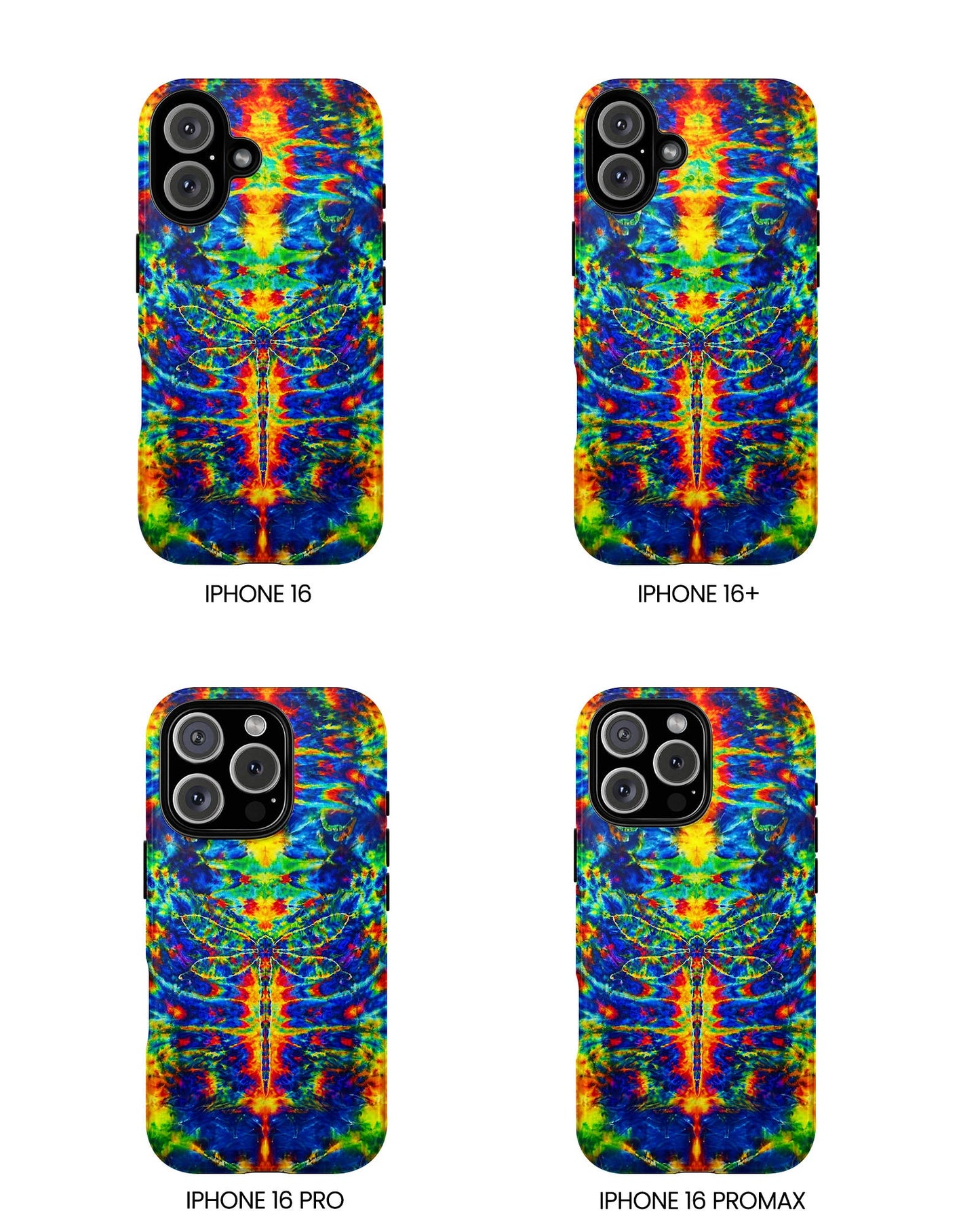 HIPPIE DRAGONFLY COLORFUL SWIRL PHONE CASE - TLNT1105261
