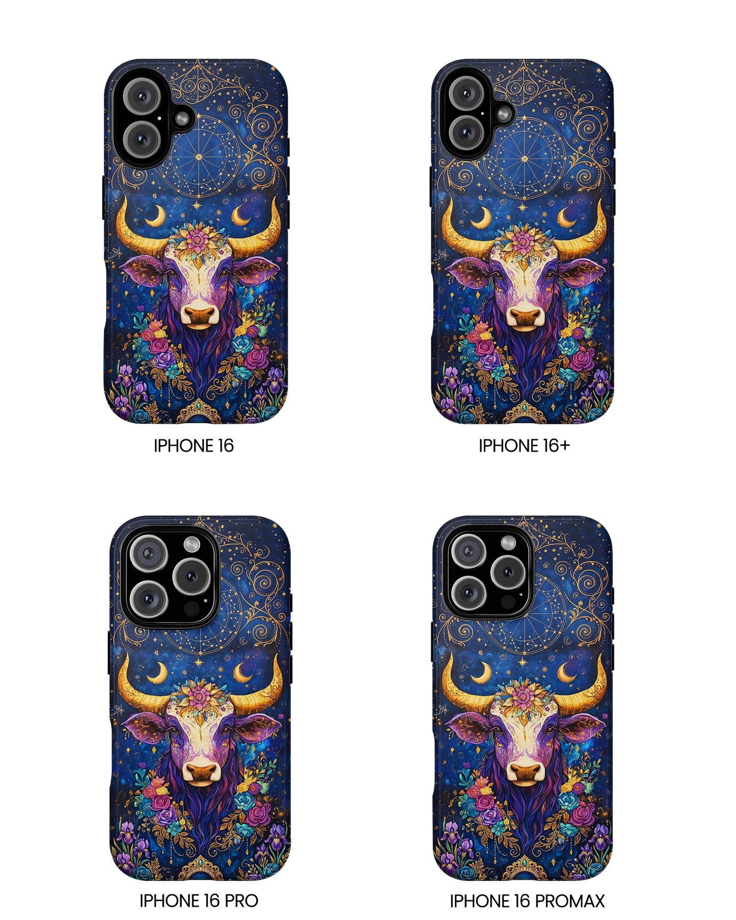 HIPPIE MAGIC COW  PHONE CASE - TLNT2304262