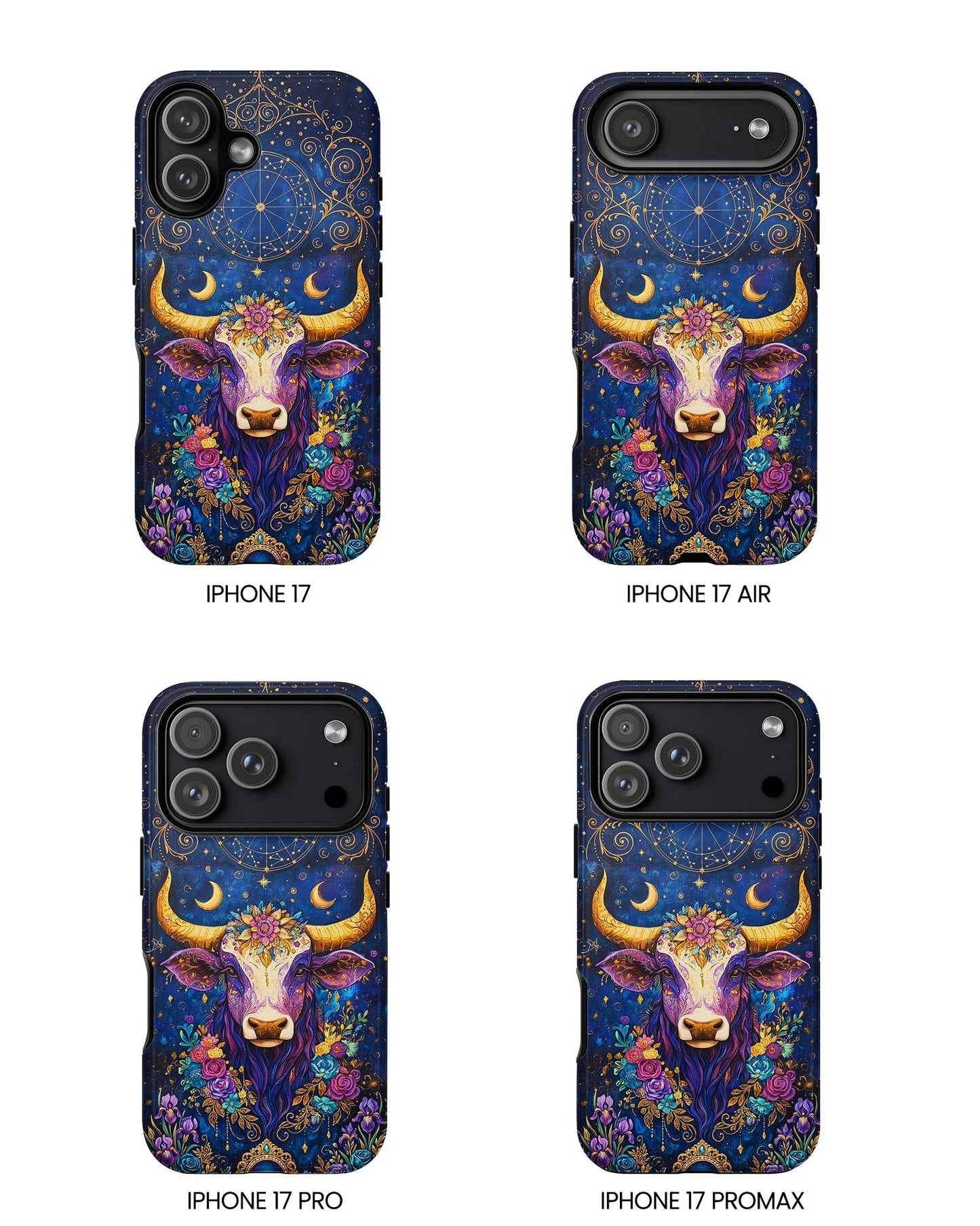 HIPPIE MAGIC COW  PHONE CASE - TLNT2304262