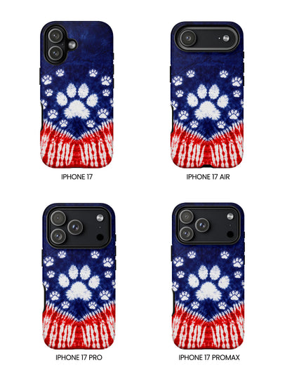 PAW PRINT RED WHITE & BLUE PHONE CASE - TLTW1604262