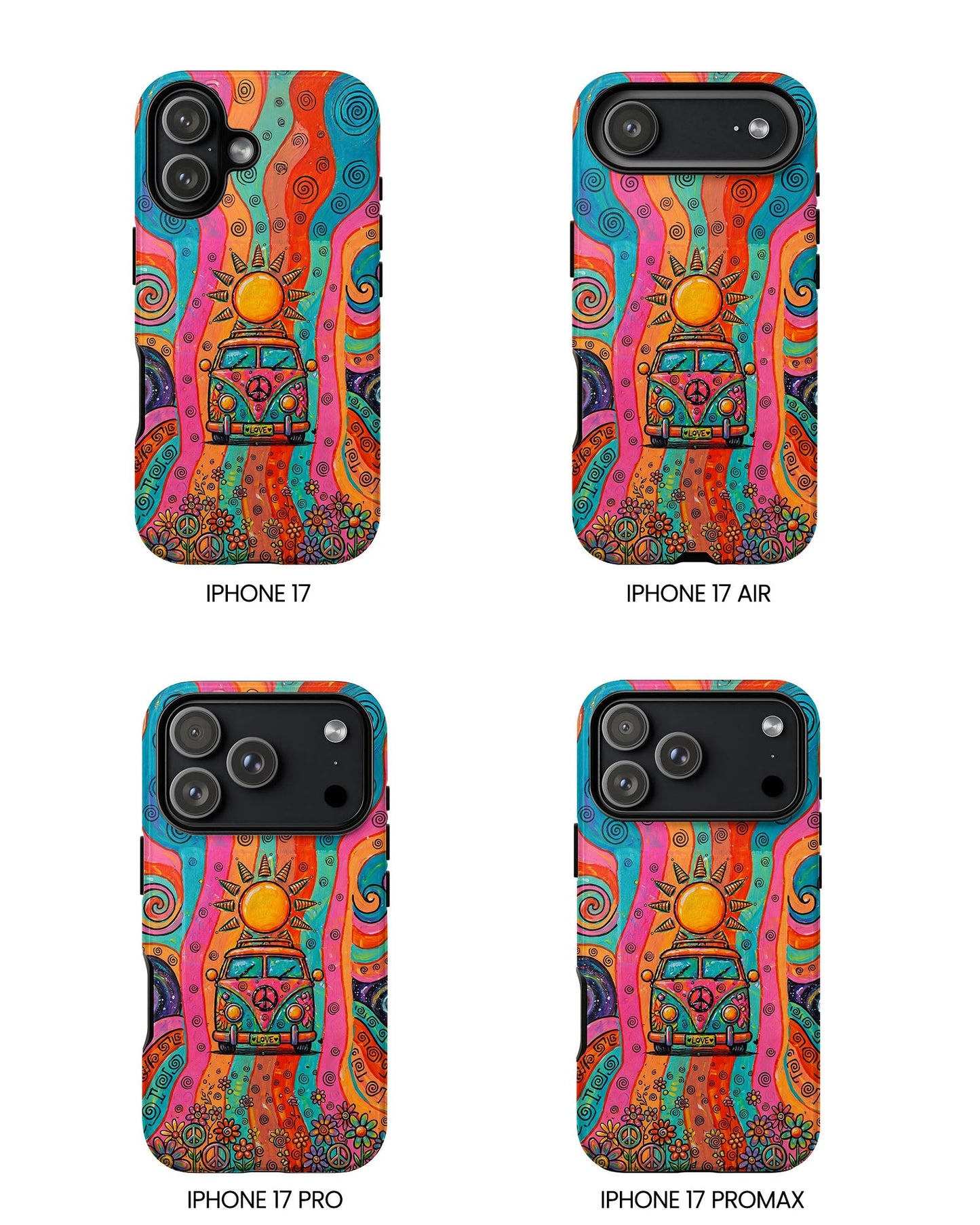 HIPPIE BUS SUN RETRO PHONE CASE  - TLTW2804262