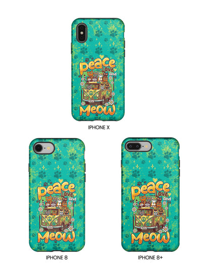 PEACE LOVE AND MEOW CATS PHONE CASE - TY0707263