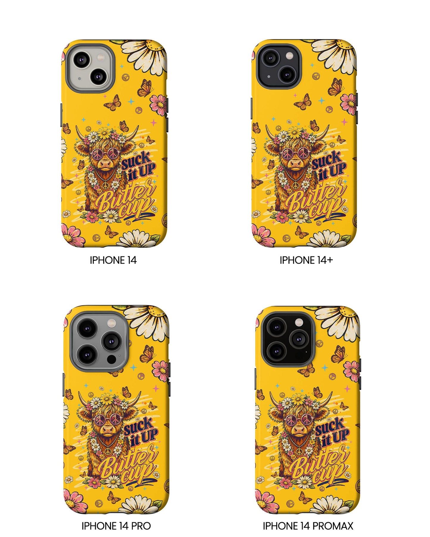 SUCK IT UP BUTTERCUP COW PHONE CASE - TLNT0906264
