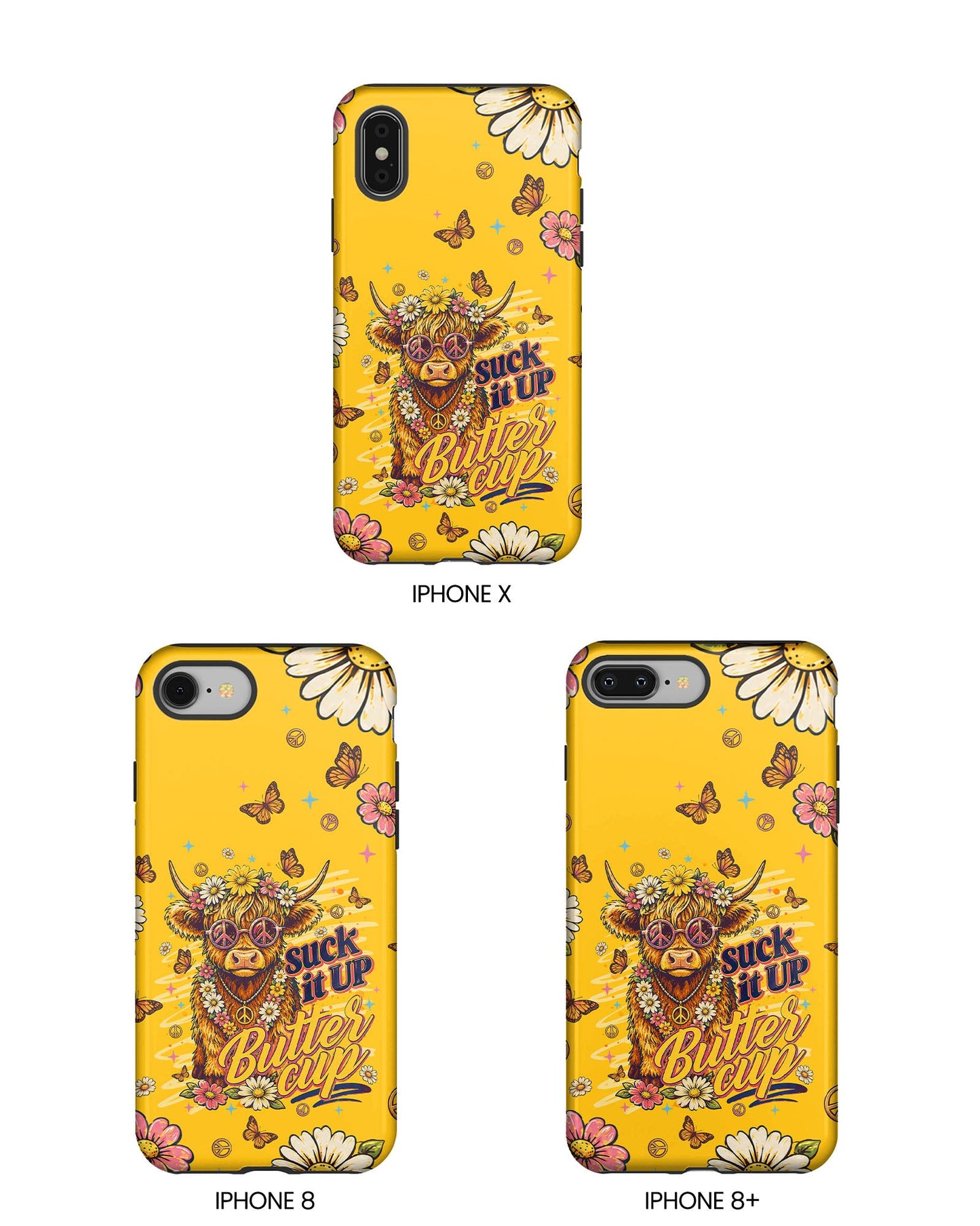 SUCK IT UP BUTTERCUP COW PHONE CASE - TLNT0906264