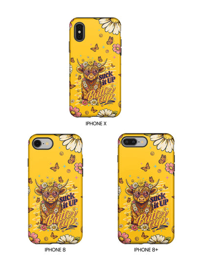 SUCK IT UP BUTTERCUP COW PHONE CASE - TLNT0906264