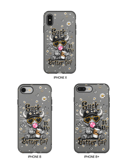 SUCK IT UP BUTTERCUP COW PHONE CASE  - TLHN0806263