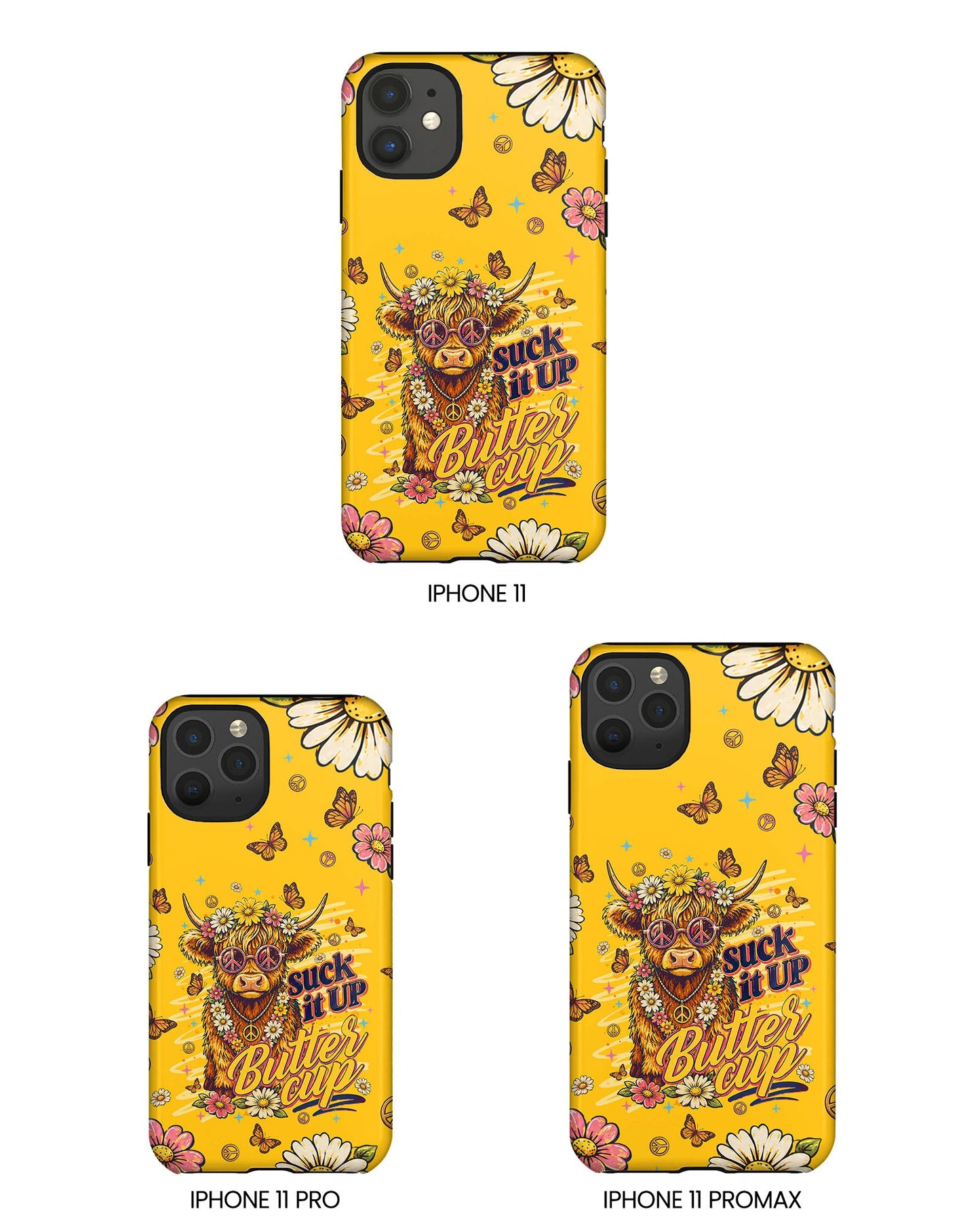 SUCK IT UP BUTTERCUP COW PHONE CASE - TLNT0906264