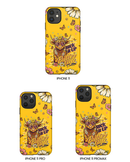 SUCK IT UP BUTTERCUP COW PHONE CASE - TLNT0906264