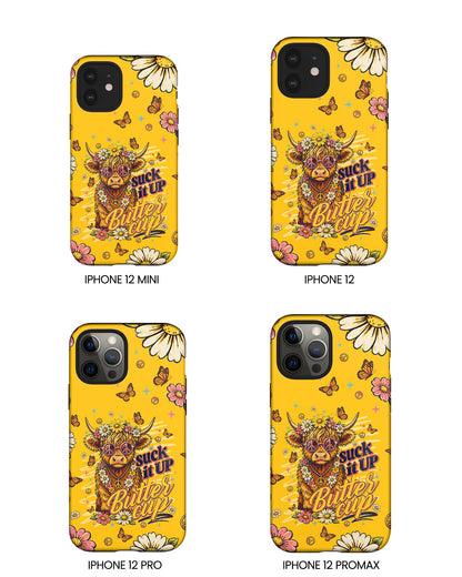 SUCK IT UP BUTTERCUP COW PHONE CASE - TLNT0906264
