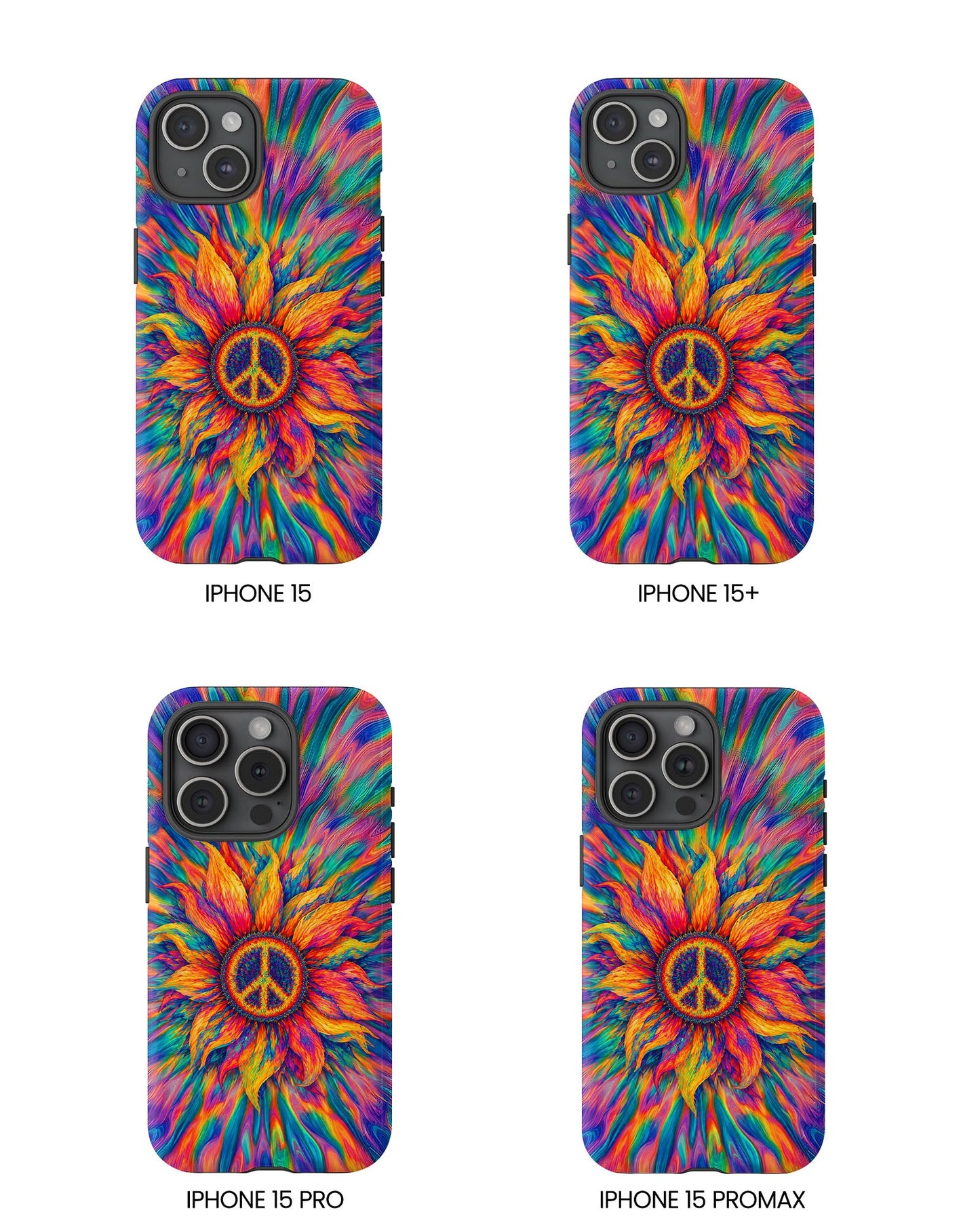 SUNFLOWER PEACE BURST PHONE CASE - TLTW2906268