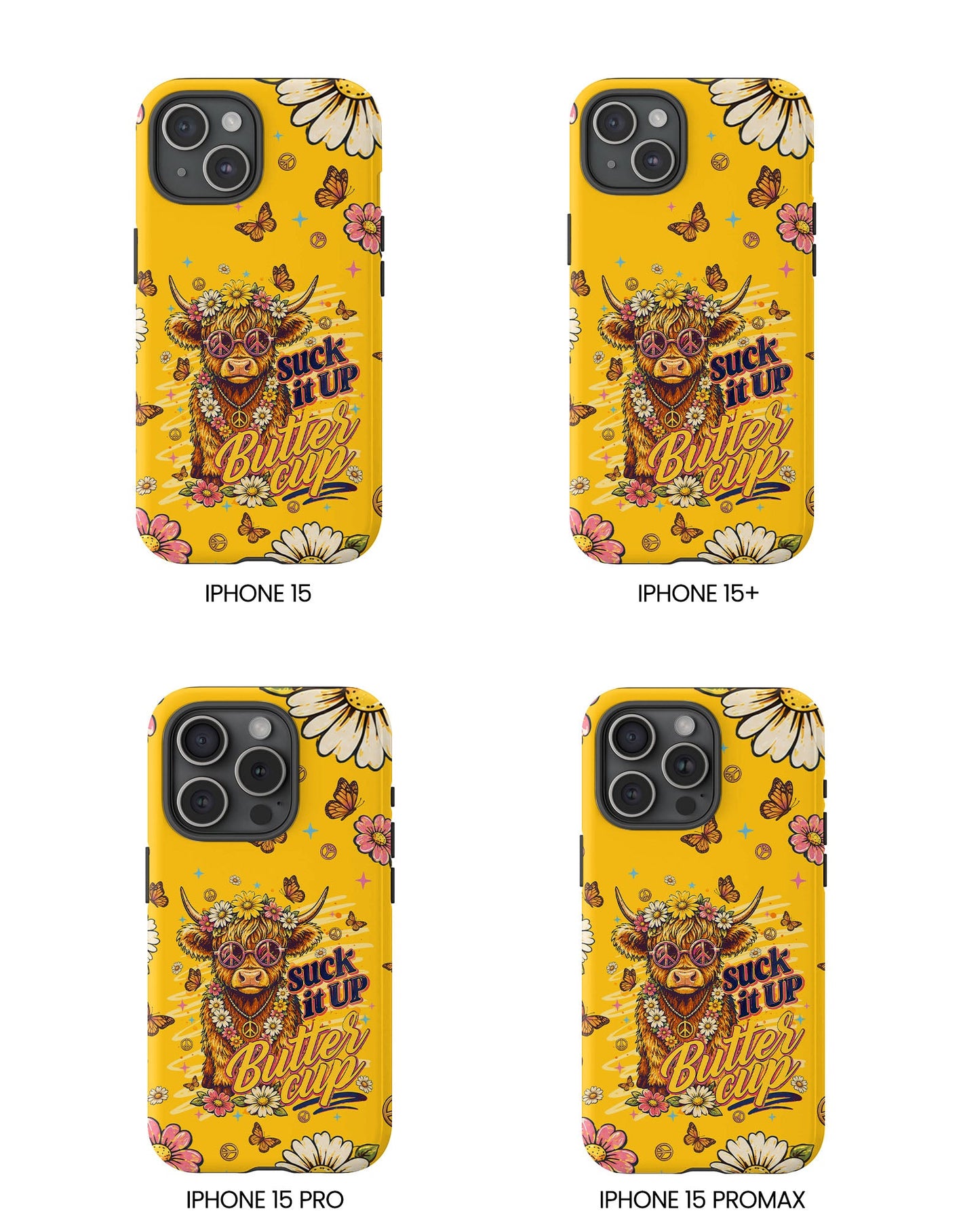SUCK IT UP BUTTERCUP COW PHONE CASE - TLNT0906264