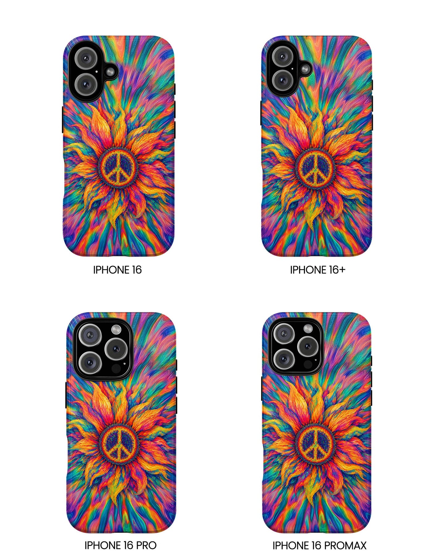 SUNFLOWER PEACE BURST PHONE CASE - TLTW2906268