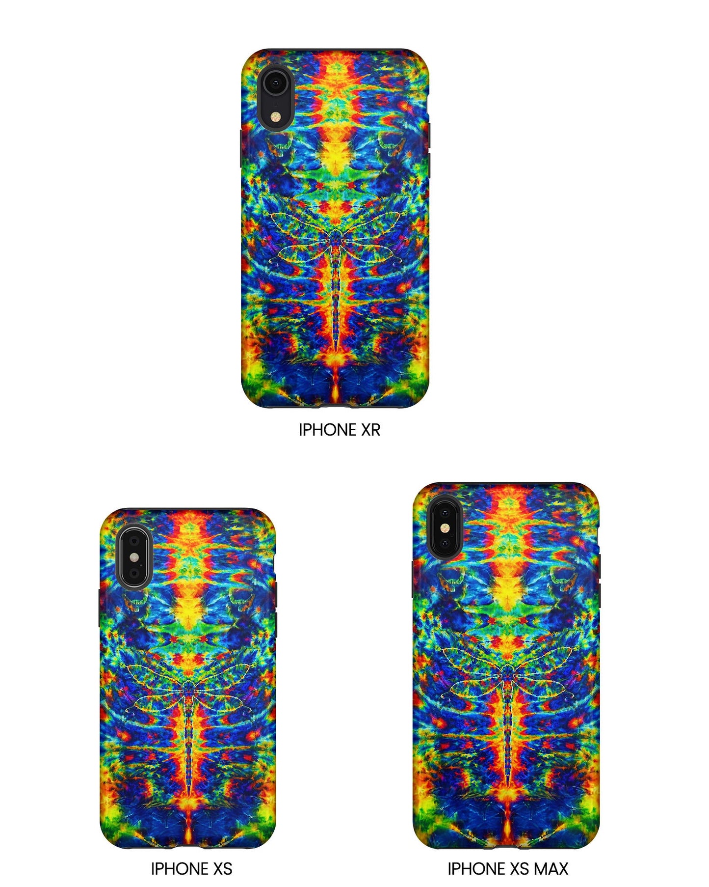 HIPPIE DRAGONFLY COLORFUL SWIRL PHONE CASE - TLNT1105261