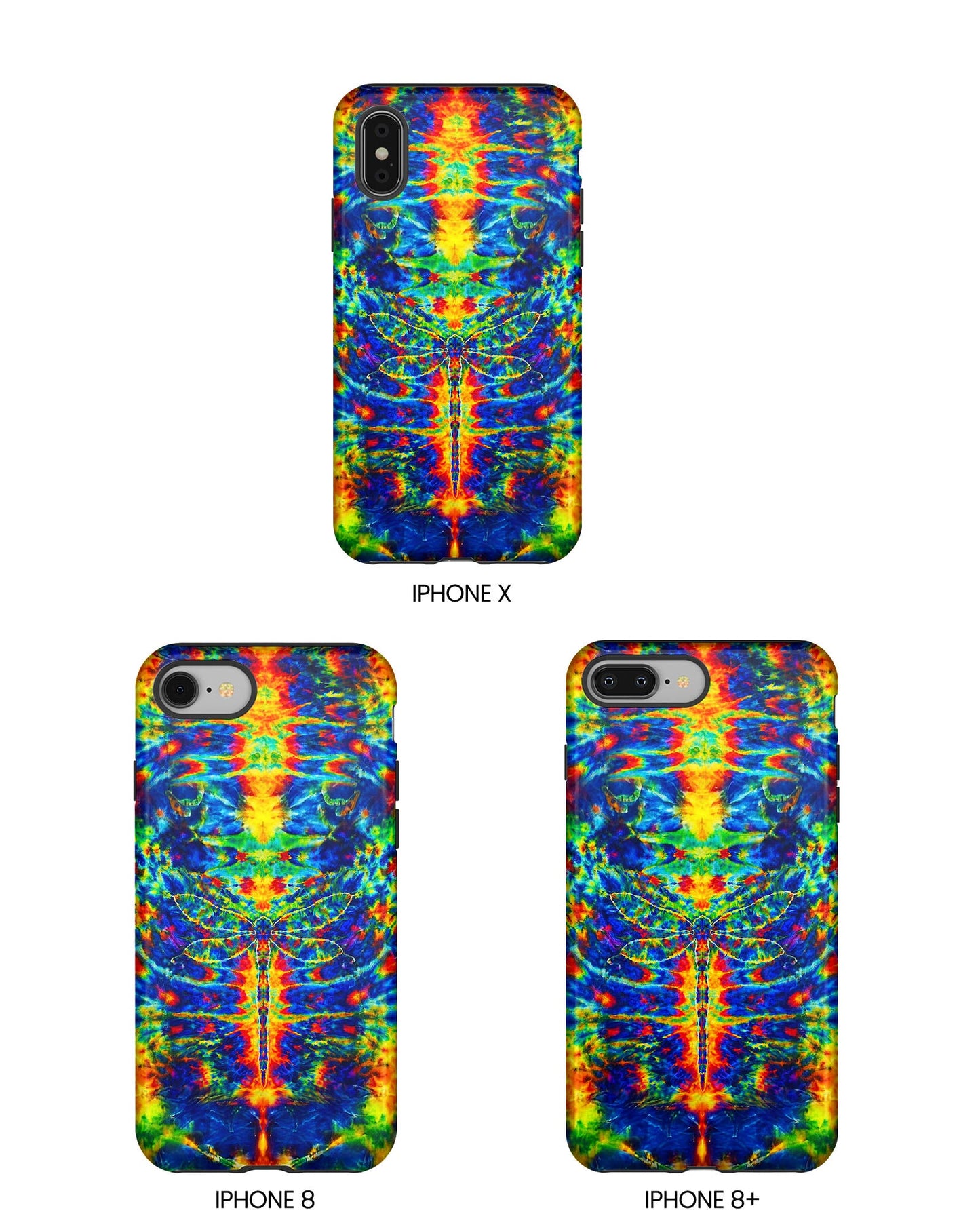 HIPPIE DRAGONFLY COLORFUL SWIRL PHONE CASE - TLNT1105261