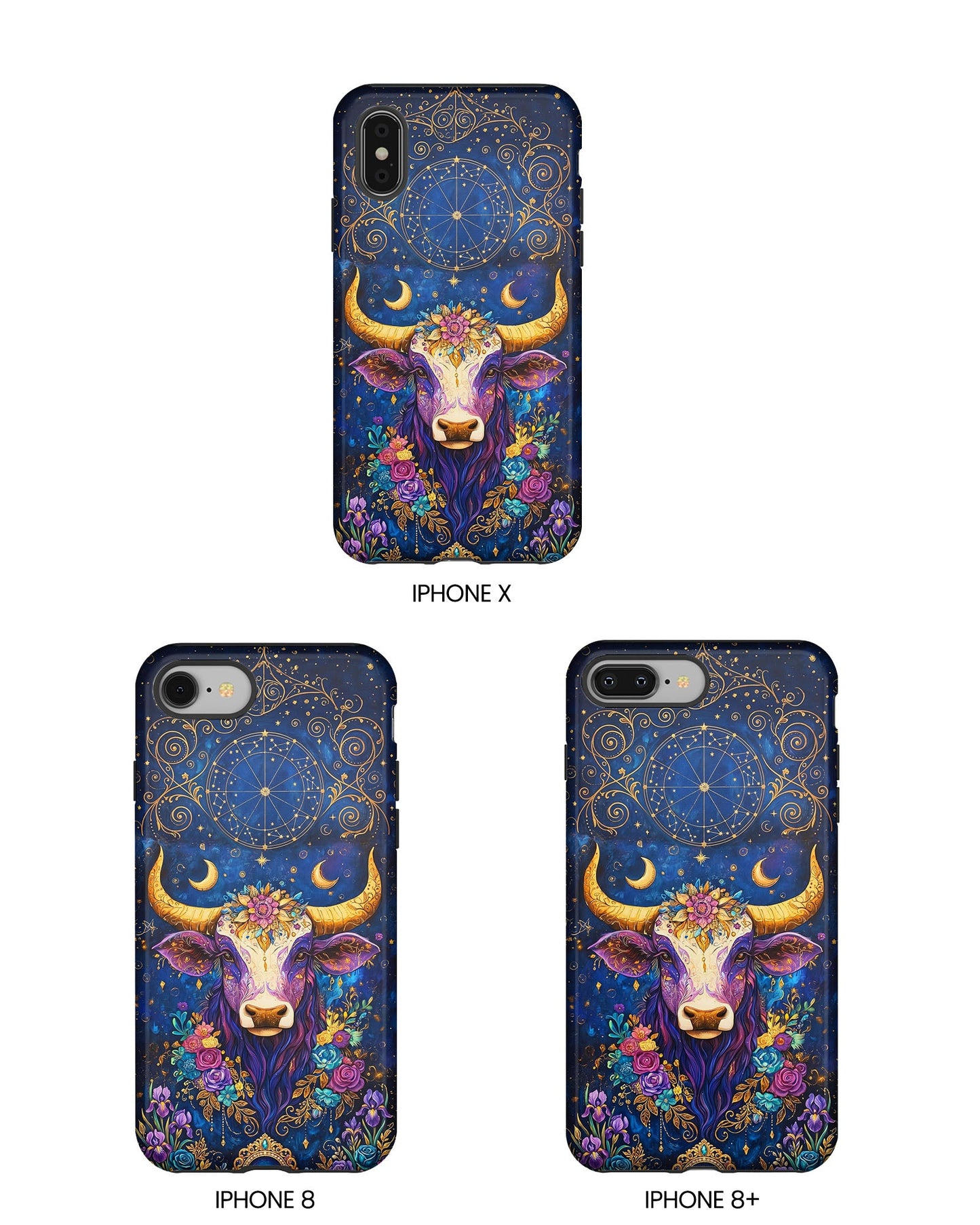 HIPPIE MAGIC COW  PHONE CASE - TLNT2304262