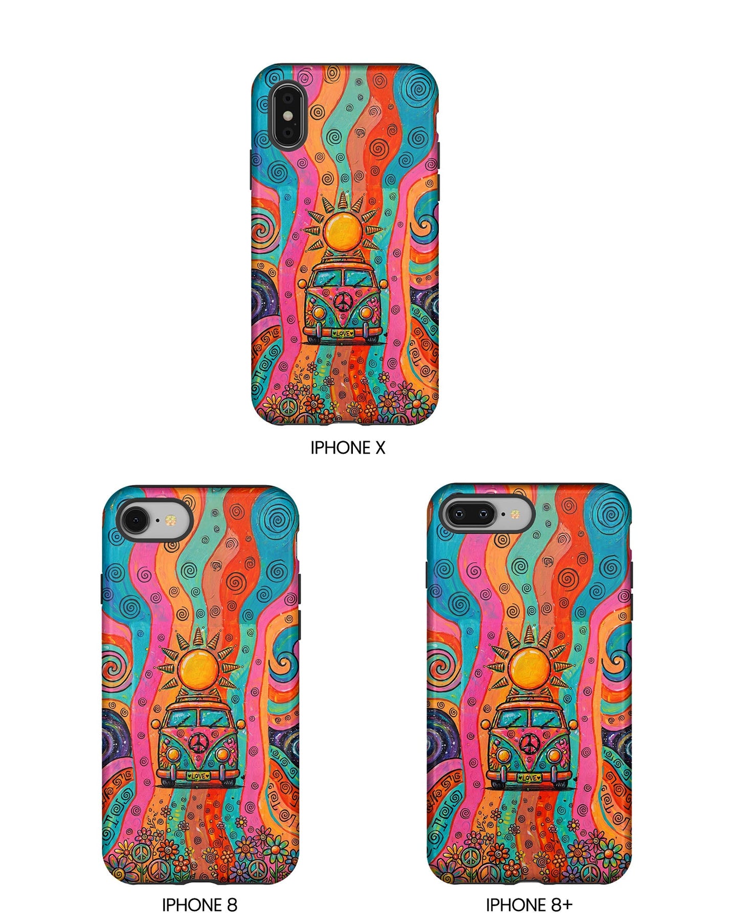 HIPPIE BUS SUN RETRO PHONE CASE  - TLTW2804262