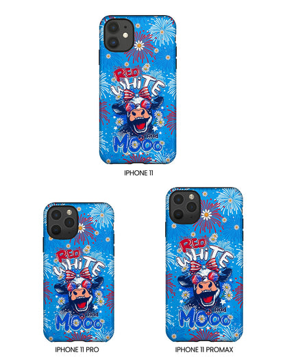RED WHITE AND MOOO COW PHONE CASE - TY1306262