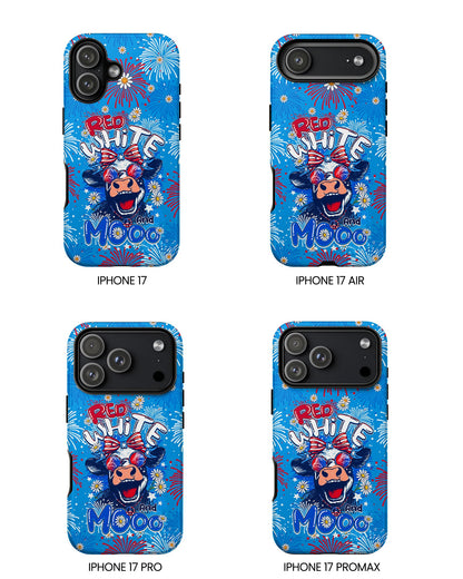 RED WHITE AND MOOO COW PHONE CASE - TY1306262