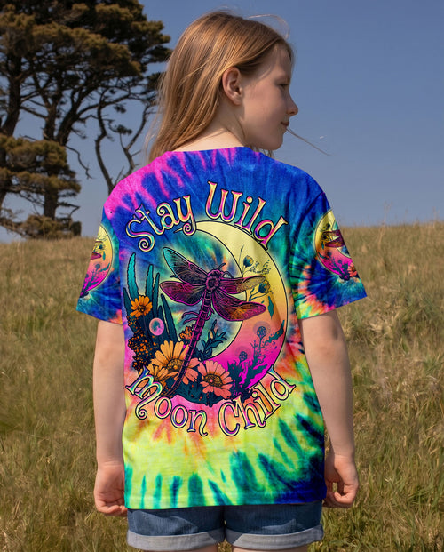 STAY WILD MOON CHILD DRAGONFLY TIE DYE KIDS ALL OVER PRINT - TLNO1812235