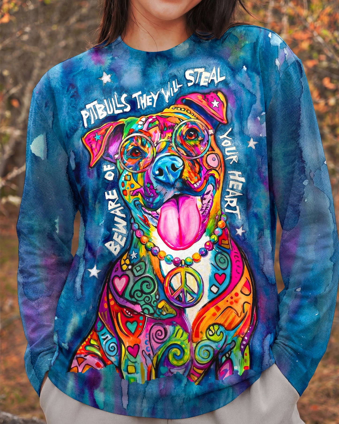 PITBULL THEY WILL STEAL YOUR HEART ALL OVER PRINT - KM0904262
