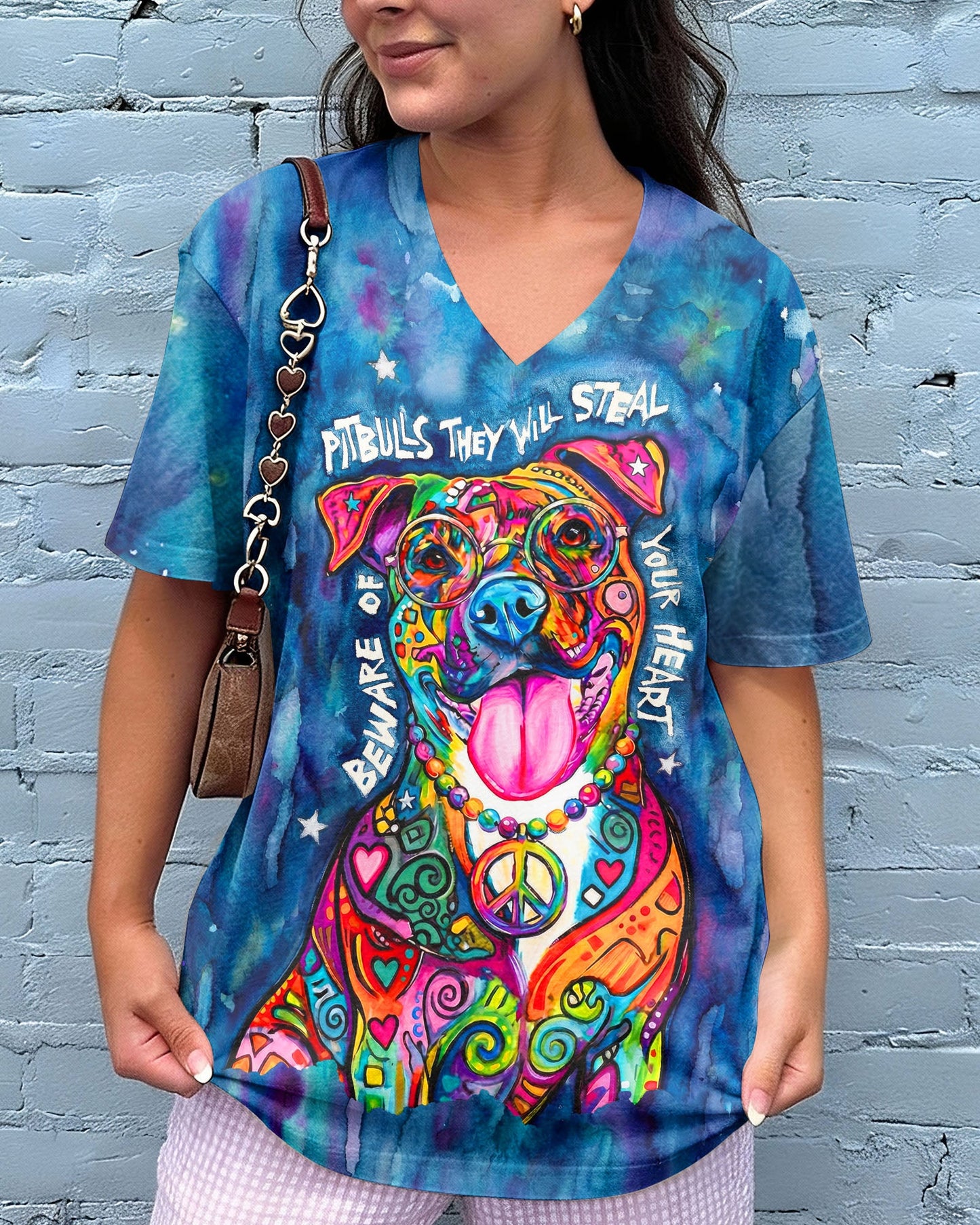 PITBULL THEY WILL STEAL YOUR HEART ALL OVER PRINT - KM0904262