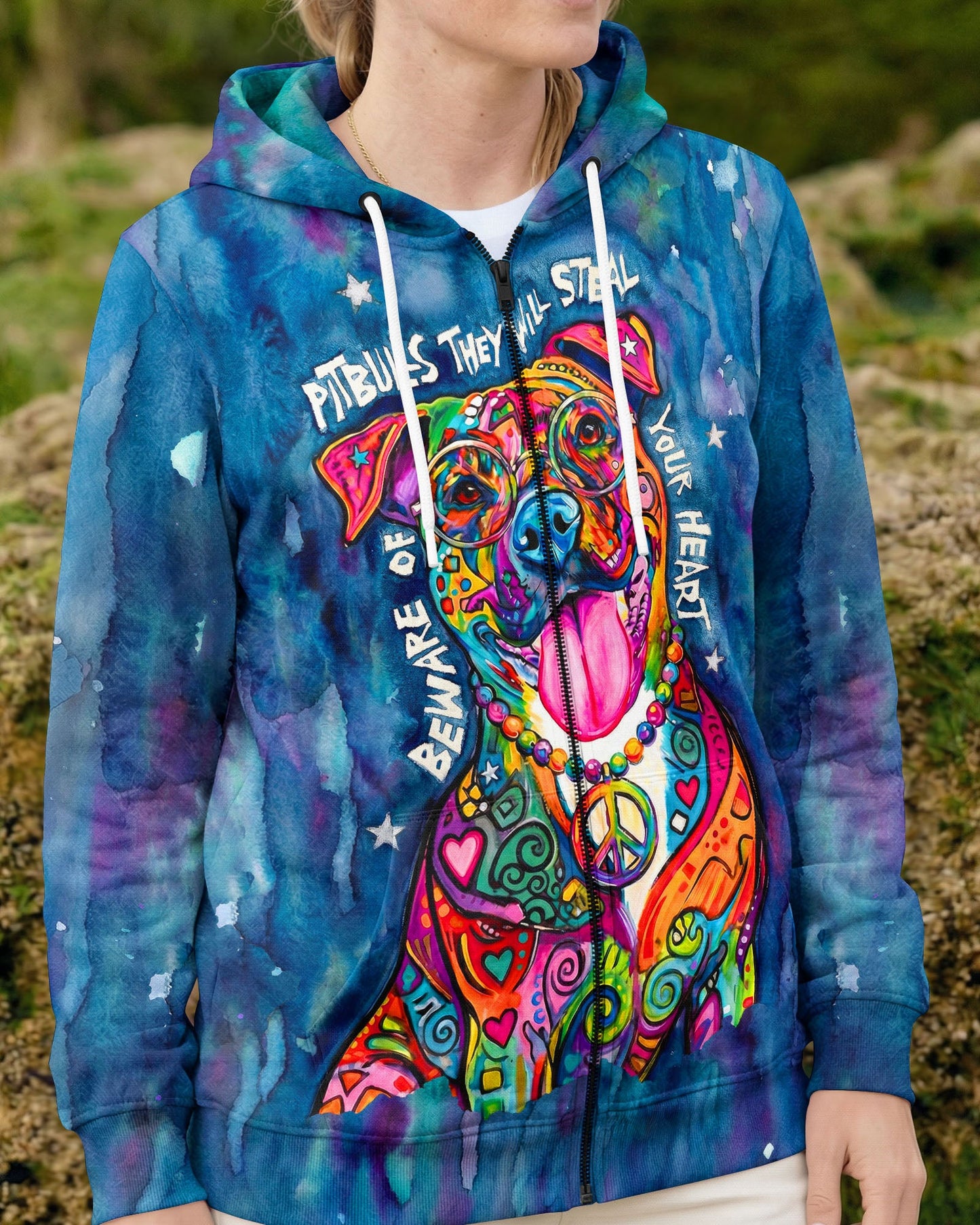 PITBULL THEY WILL STEAL YOUR HEART ALL OVER PRINT - KM0904262