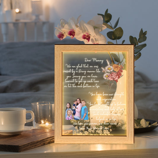 Mother's Day Personalized Mom Night Light With Photo