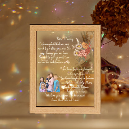 Mother's Day Personalized Mom Night Light With Photo