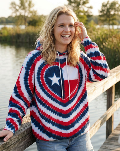 HEART TEXAS STATE RED WHITE & BLUE SWIRL ALL OVER PRINT - TLNO1206262