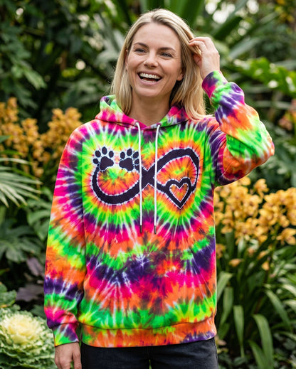 INFINITY HEART PAW PRINT SWIRL ALL OVER PRINT  - TLNO1606263