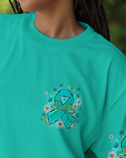 IN SEPTEMBER WE WEAR TEAL OVARIAN CANCER AWARENESS ALL OVER PRINT - TYPQ1507261