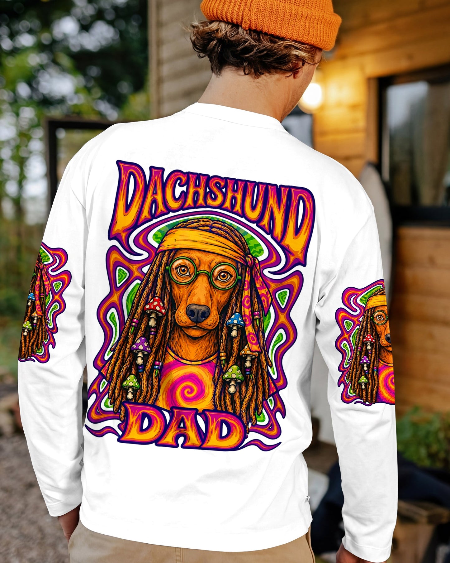 DACHSHUND DAD DOG ALL OVER PRINT - TLHN2705263
