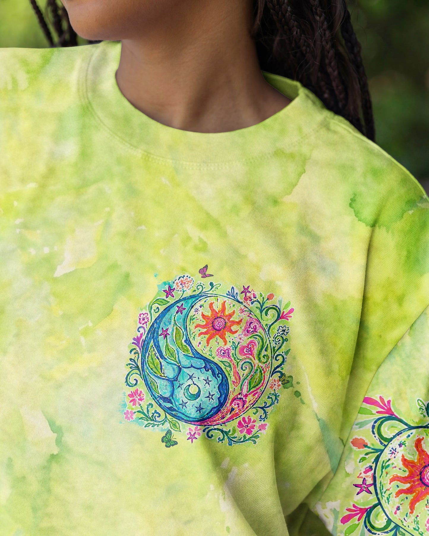 LIFE IS A BALANCE YINYANG SUN MOON ALL OVER PRINT - TLHN2904264