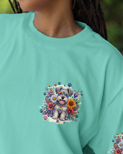 DON'T WORRY BE HIPPIE SCHNAUZER DOG ALL OVER PRINT - TYQY0605261