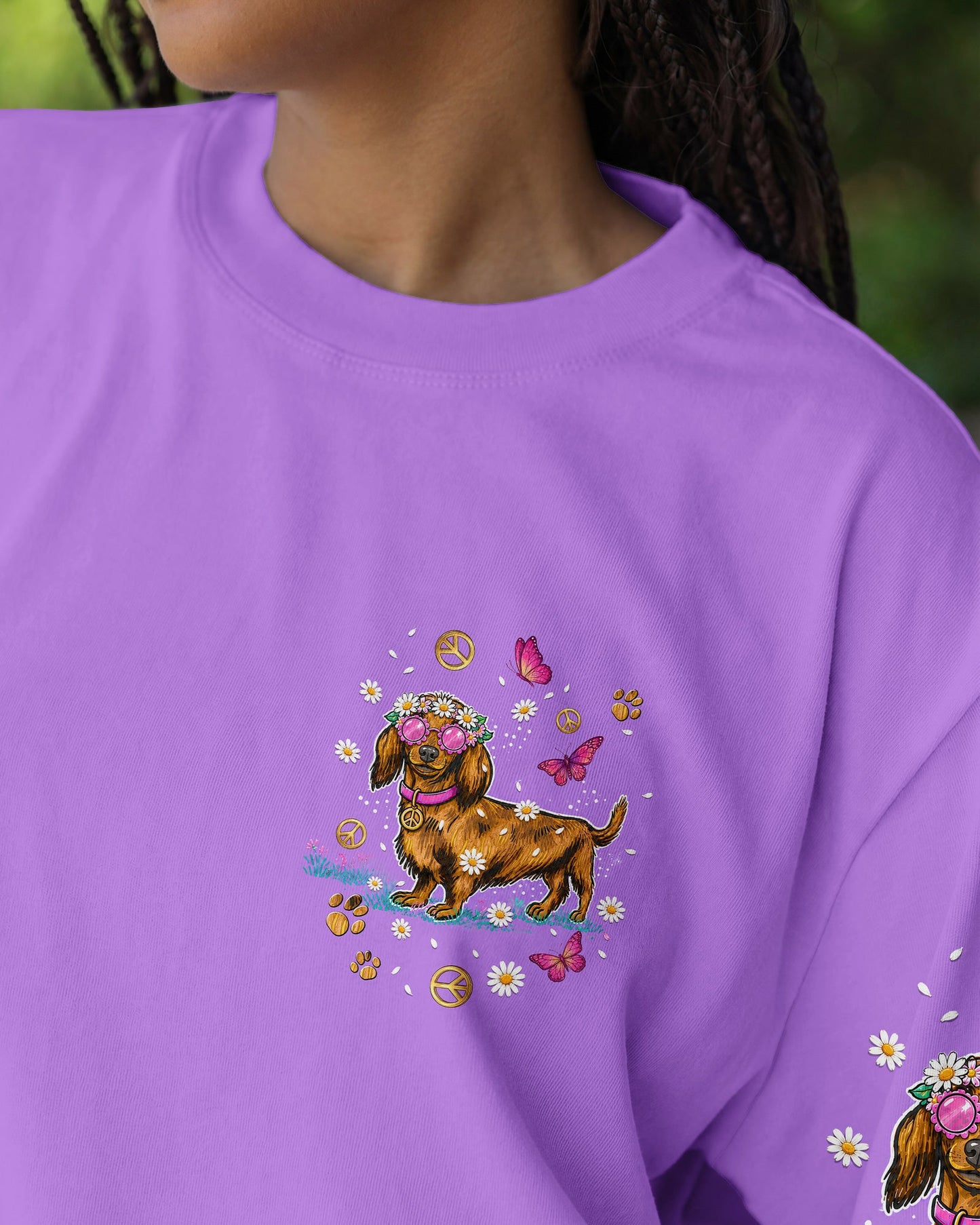 SHORT AND SASSY  DACHSHUND DOG  ALL OVER PRINT - TLNT2605262