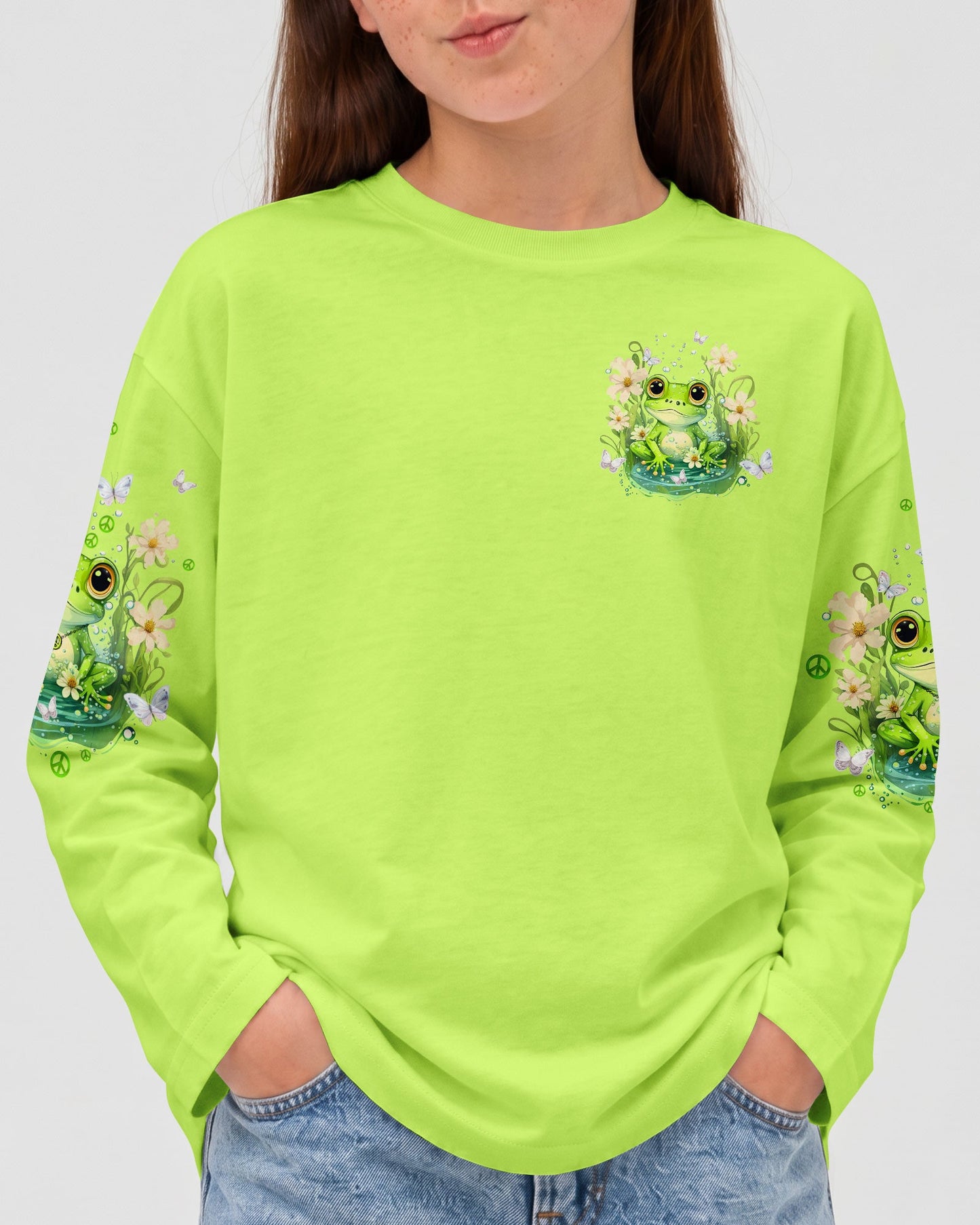 BE YOU THE WORLD WILL ADJUST FROG KIDS ALL OVER PRINT - TLTW1512234