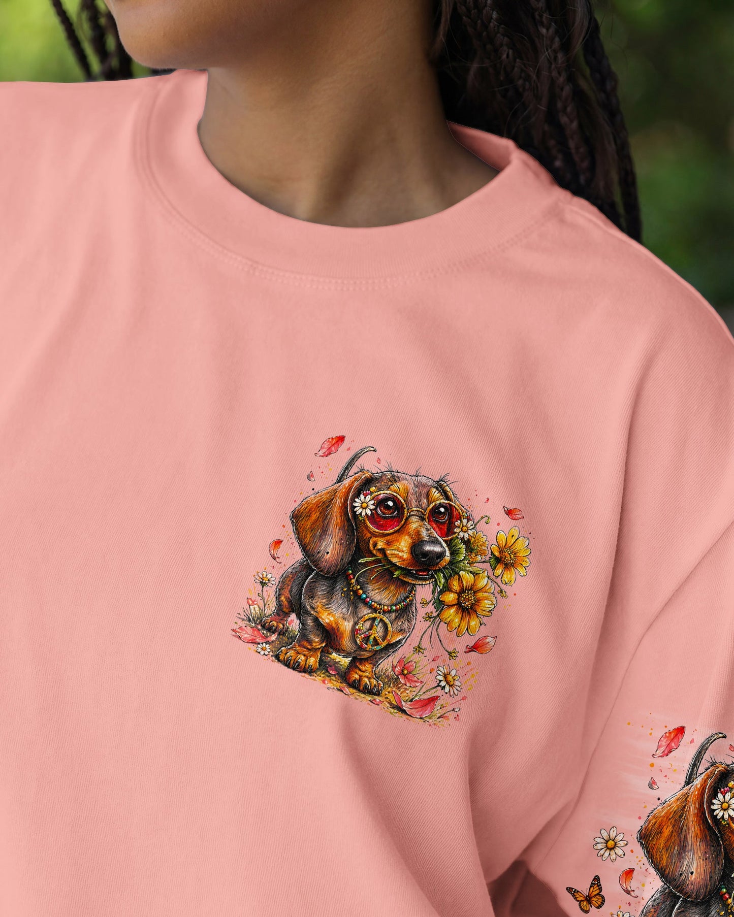 LOVE IS IN THE AIR DACHSHUND DOG ALL OVER PRINT   - TLNO0405261