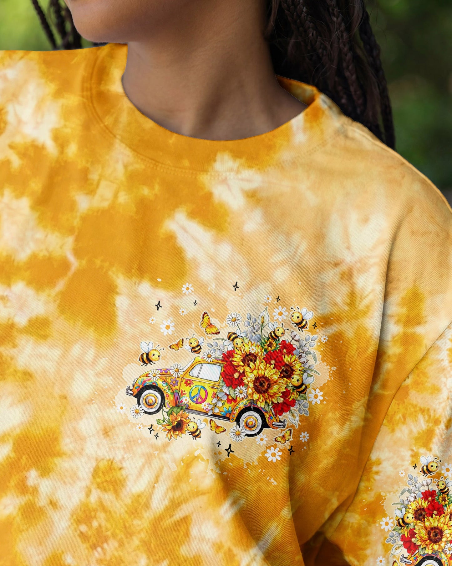 SUNFLOWER WISHES AND HONEY BEE KISSES ALL OVER PRINT - TY2804261