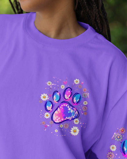 JUST A GIRL WHO LOVES HER DOG PAW ALL OVER PRINT  - TLNT0405264