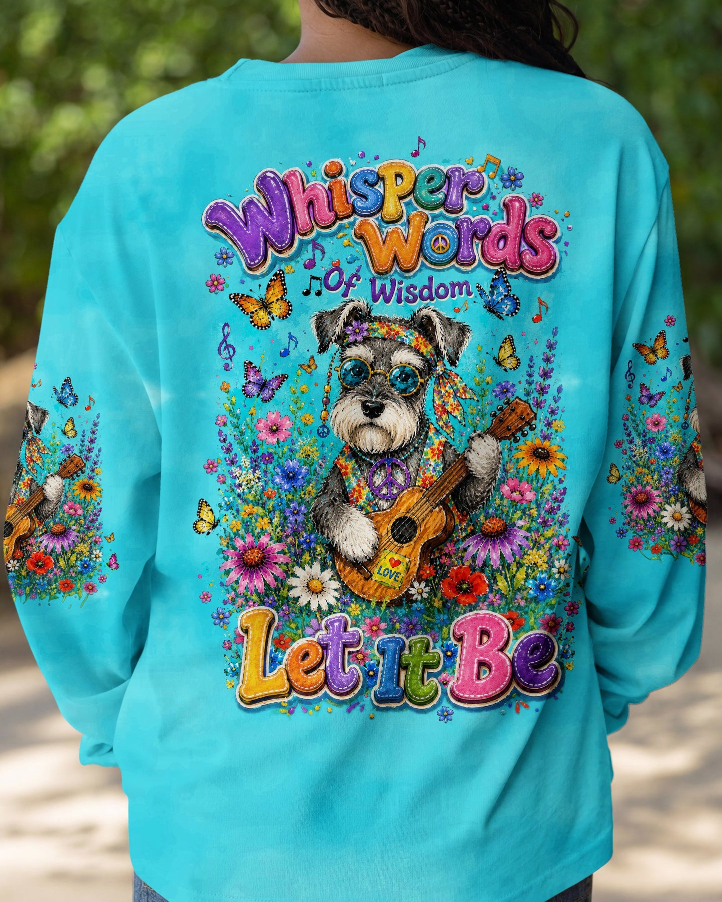WHISPER WORDS OF WISDOM LET IT BE SCHNAUZER DOG ALL OVER PRINT  - TLTW1405263