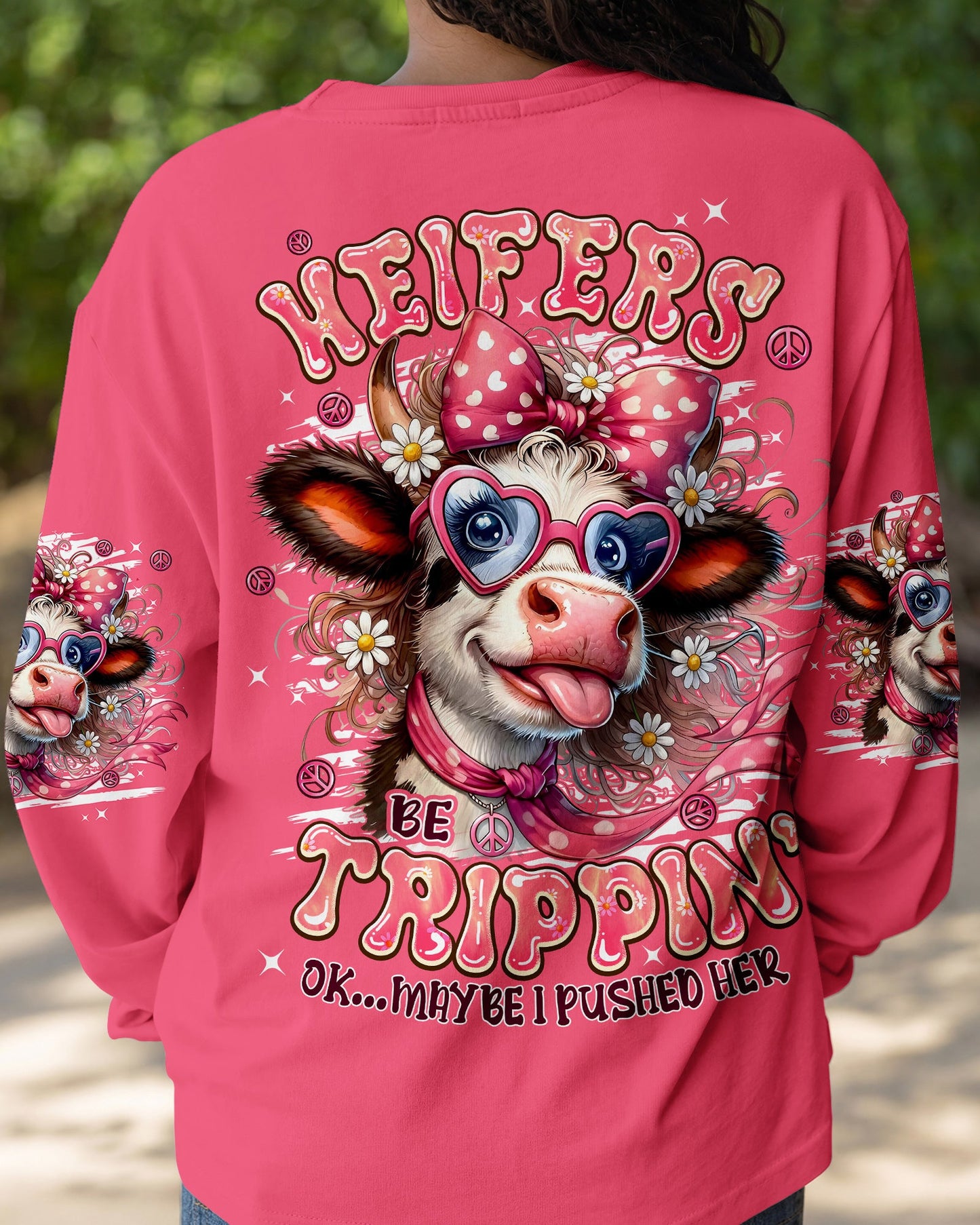 HEIFERS BE TRIPPIN' COW ALL OVER PRINT - TYPQ2505261