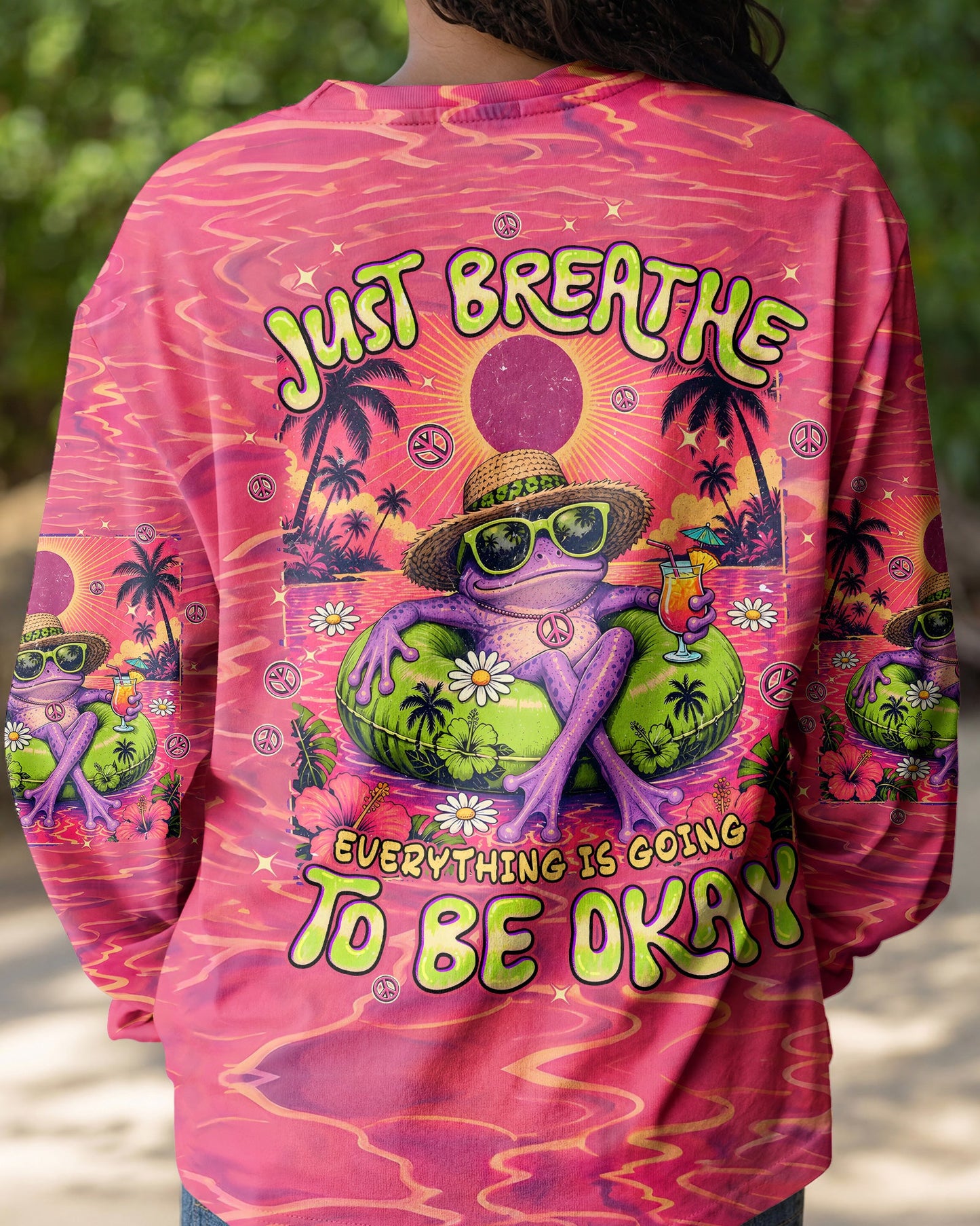 JUST BREATHE FROG ALL OVER PRINT - TYPQ0807261
