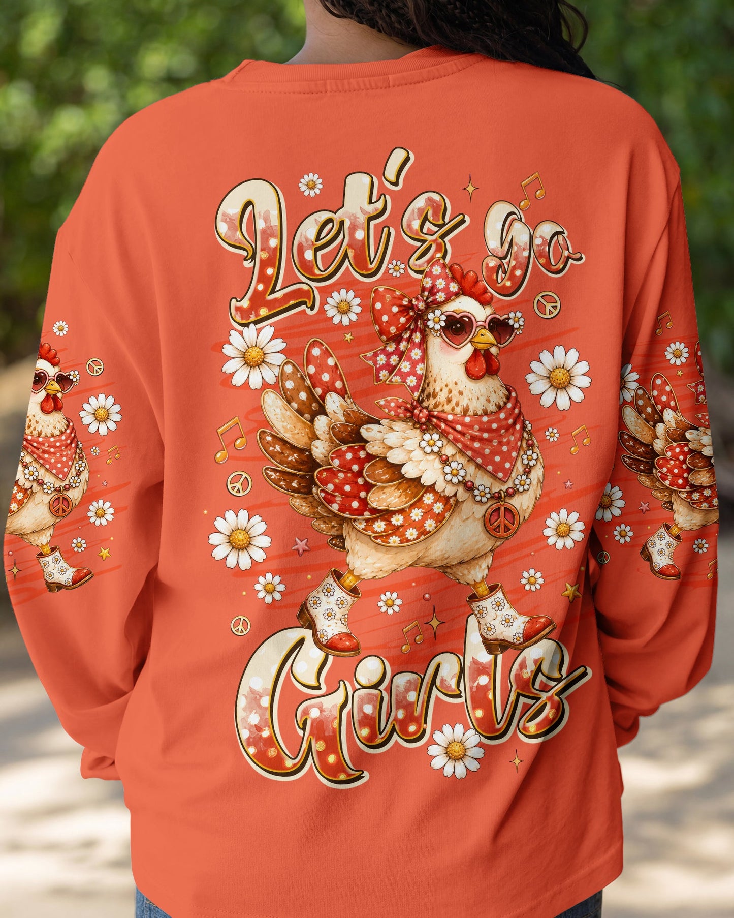 LET'S GO GIRLS HEN CHICKEN ALL OVER PRINT - TLTW2606261