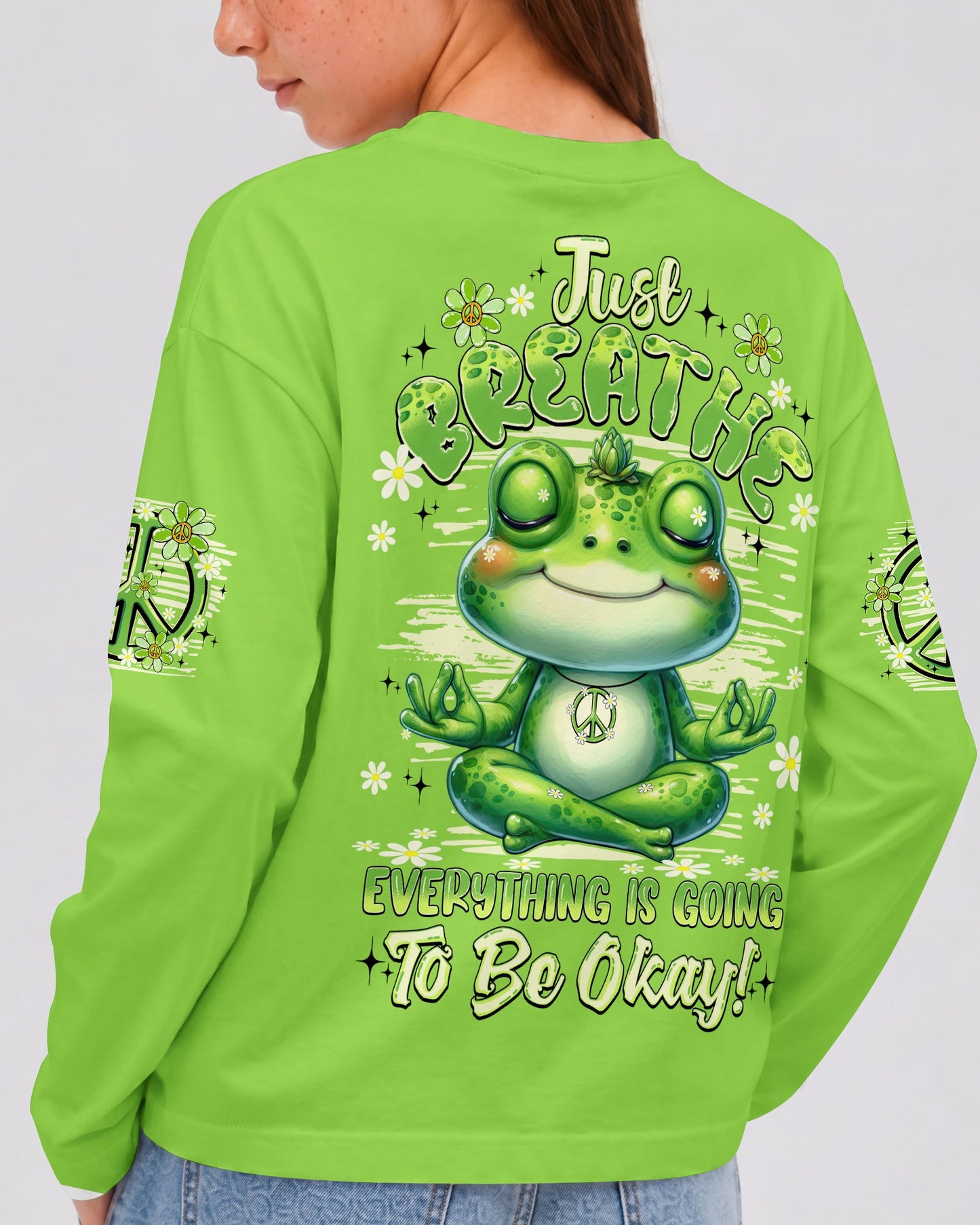 JUST BREATHE FROG KIDS ALL OVER PRINT - TYQY0506262